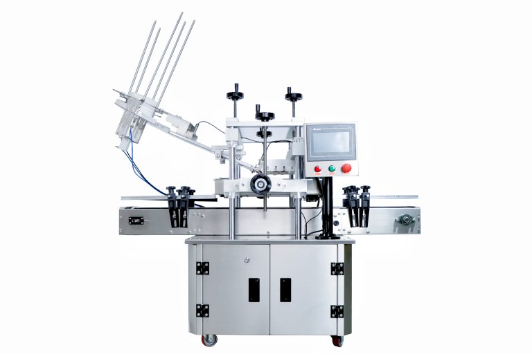 Automatic line type dustproof plastic lid capping machine