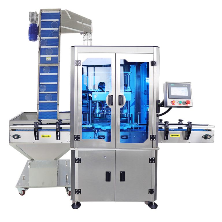 Automatic capping machine for plastic jar