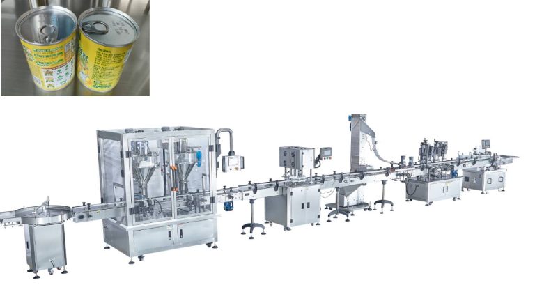 chicken powder filling and sealing packaging line