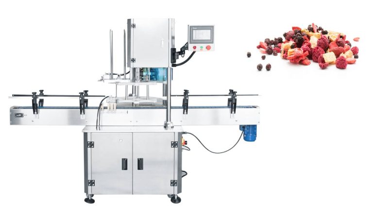 Fully automatic dried berries plastic can closing machine